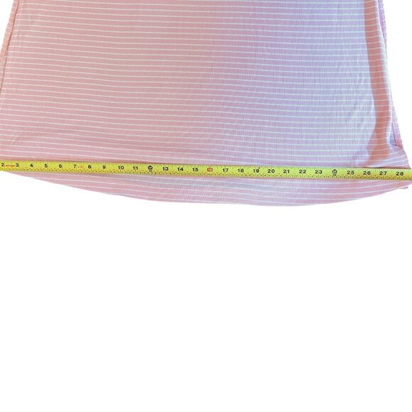 State of Day Pink Striped Ribbed Maxi Dress Sz M OEKO-TEX Cotton S/S 2022 👗✨ - Picture 2 of 6